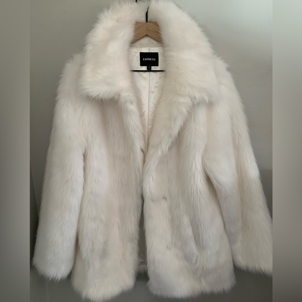 Express Faux Fur Coat